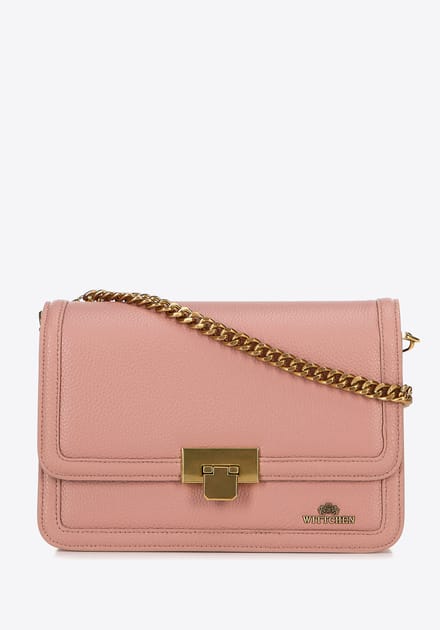 Wittchen - Lederen Schoudertas - Roze - Verstelbare Band - Afneembare Ketting