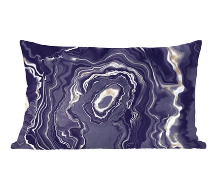 Sierkussens - Kussentjes Woonkamer - 50x30 cm - Marmer - Geode - Agaat - Goud
