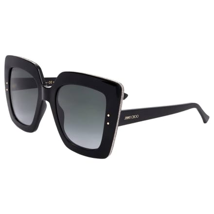 Jimmy Choo AURI/G/S 807 90 zwarte donkergrijze zonnebril met kleurverloop