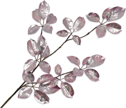 Silk-ka - Kunsttak - bladtak - zilver - H91 cm - 2 stuks