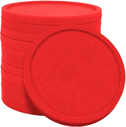 Blanco consumptiemunten / drankmunten Ø29mm  - Rood - 1.000 stuks