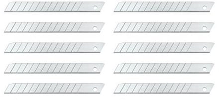 Reservemesjes voor afbreekmessen 9 mm - Set van 10