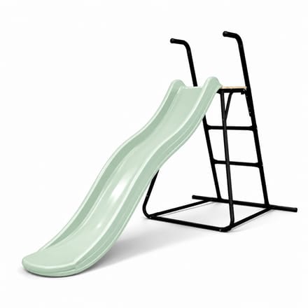 Complete Tweeb glijbaan met ladder - 175 cm - Platformhoogte 90 cm - Pastel groen