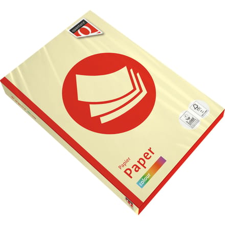 Kopieerpapier Quantore Colour A4 160gr kanariegeel 250 vel