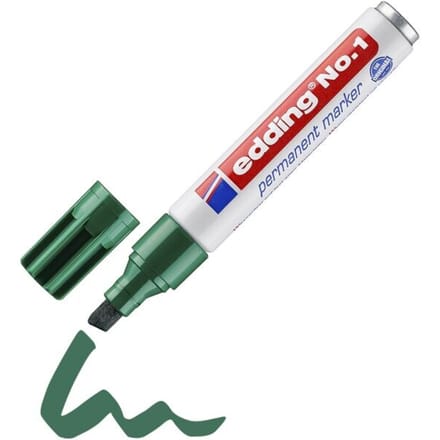 edding No.1 permanent markermarker, 1 stuks groen