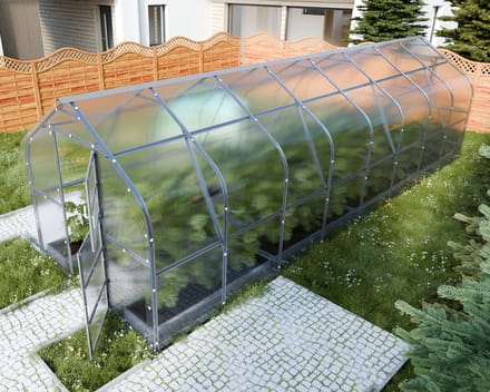 KLASIKA DROP Tuinkas - 20m² - 2, 5m x 8 m - 6 mm Dikte - Kweekkas - Polycarbonaat afdekking