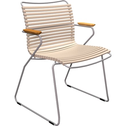 HOUE CLICK Eetkamerstoel met lage rugleuning - beige