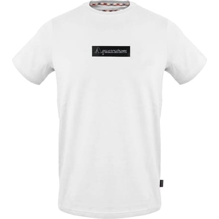 Aquascutum Heren Box Logo T-shirt (Wit)