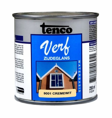 TENCO VERF WB ZG RAL CREMEWIT 9001