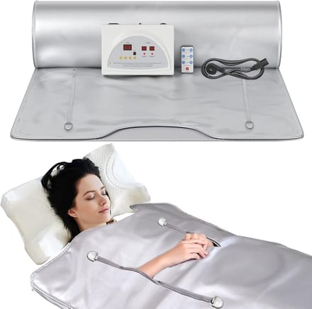Infrarood Sauna Deken – 2 Zones – Voor Detox & Ontspanning Thuis – Met Ritssluiting – 220V