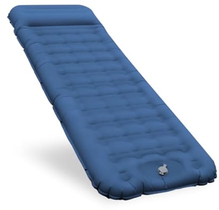 Comfortabele Extra Dikke Opblaasbare Slaapmat voor Camping - Ingebouwde Voetpomp, Compact en Licht