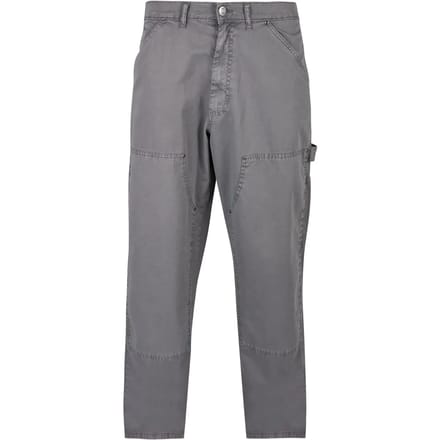 Urban Classics Broek rechte pijpen -Taille, 38 inch- Double Knee Carpenter Grijs