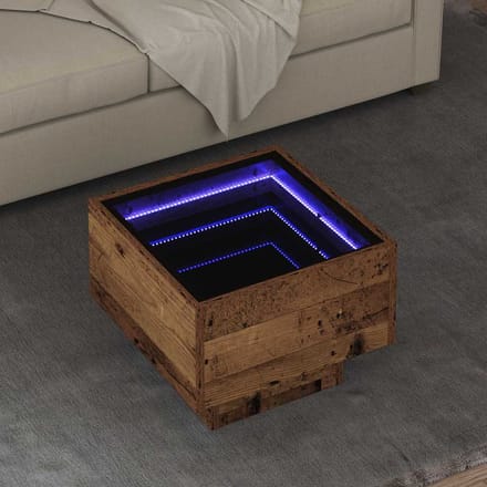 vidaXL - Salontafel - Oud - hout - 40 - x - 40 - x - 30 - cm