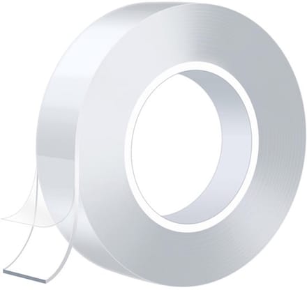 Allecto - Dubbelzijdig plakband - sterk - 5 meter - Transparant