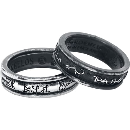 Alchemy Gothic - Gothic Ring - Demons and Angels - voor Vrouwen - standaard