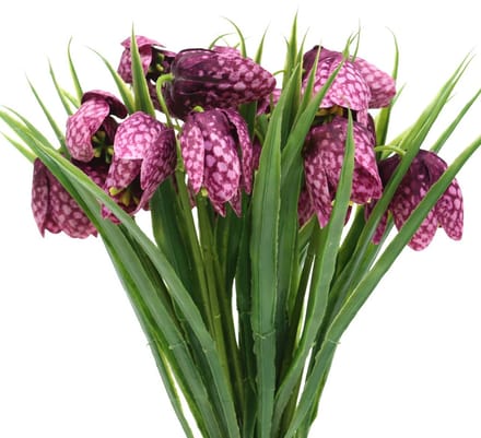 Dambordbloemen Fritillaria kunstpaars 29cm 6 st