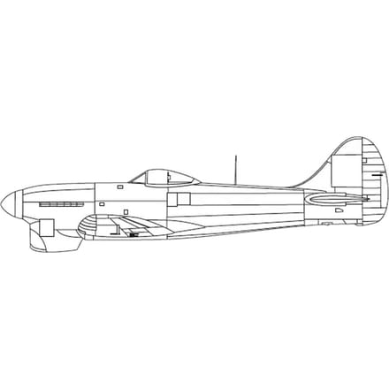 KP Models Hawker Tempest Joypack Plastic Modelbouwkit KPMJ7205 1/72 Mk.V (Vliegtuig) white