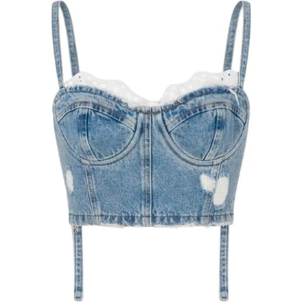 kano's en top vrouw Moschino Jeans - top denim 13,5 oz - blauw