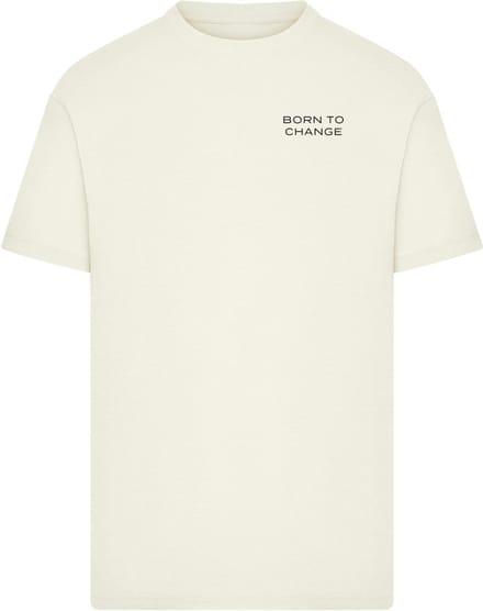 Mister Tee - Born To Change Heren Tshirt - S - Creme