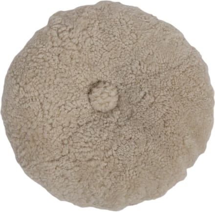 Sheepskin House - Rond Kussen - Dubbelzijdig - D40 cm
