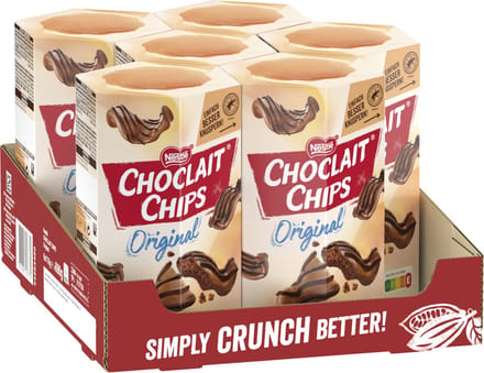 Choclait Chips Melkchocolade - 6 doosjes x 115g
