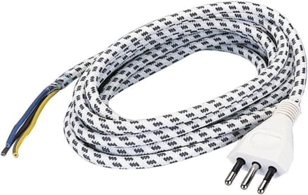 Strijkijzer Kabel - Netsnoer Stekker - Strijken Thuis - Siliconen Kern - 270 cm - Zwart