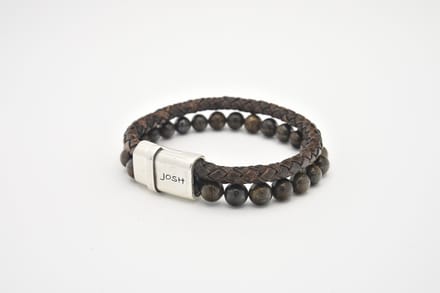 Josh-9286-Armband-Bruin-Heren-21,5cm