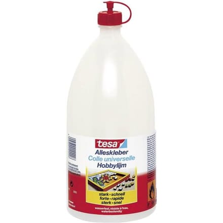 Tesa Hobbylijm - 1750 gram - transparant - alleslijm - knutsellijm - knutselbenodigdheden
