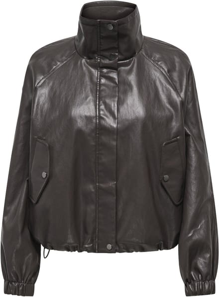 Only Jas Onlmini Faux Leather Jacket Cc Otw 15373805 Raven Dames Maat - L
