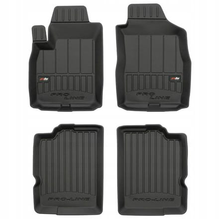 Frogum - 3D Pro-Line - Automatten Set - Geschikt voor FIAT Panda II 2003-2012 - 4-delig - Hoge Rand 6cm