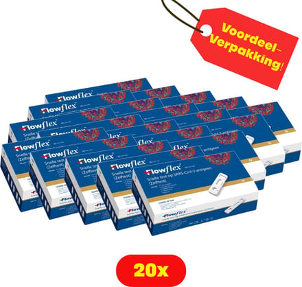 20x Corona test FlowFlex - Zelftest Goedgekeurd-Voordeelverpakking!