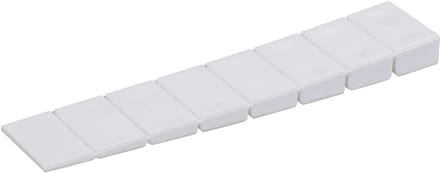 Set van 50 Robuuste Kunststof Wiggen - Universele Deurstopper & Meubelwiggen - Wit - 8 Niveaus Verstelbaar