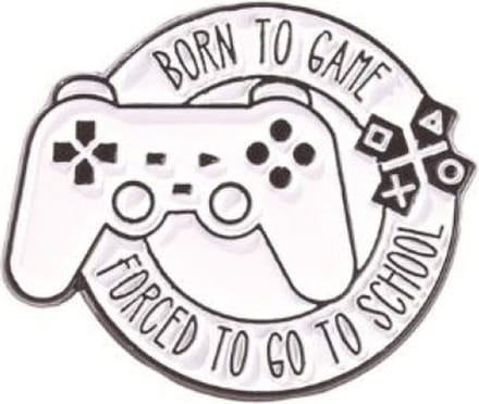 Pin Broche - enamel pin - kledingspeld - Born to game
