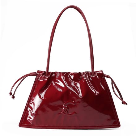 COCCINELLE Leren schoudertas Dulse Shiny Shoulderbag Ribes / Ribes (rood)paars