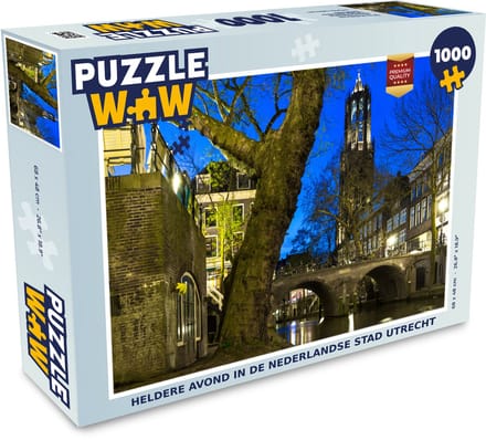 Puzzel Utrecht - Boom - Water - Legpuzzel - Puzzel 1000 stukjes volwassenen