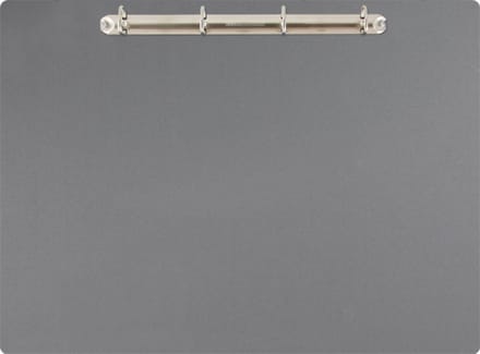 Magnetisch klembord A3 incl. ringband (liggend) - Grijs