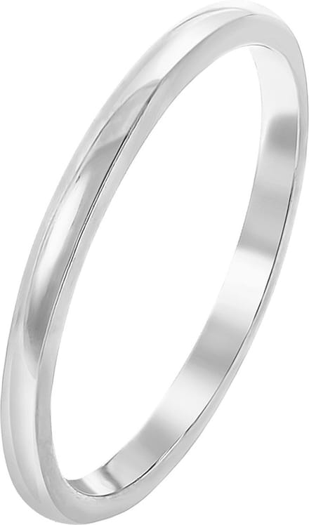 Lucardi Dames Ring rhodiumplated - Ring - Cadeau - Echt Zilver - Zilverkleurig