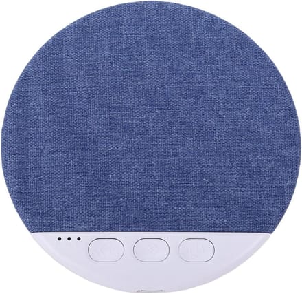 Kussenluidspreker - Slaap speaker - Rustig slapen - Ingebouwde witte ruis - 96 cm diameter - Blauw