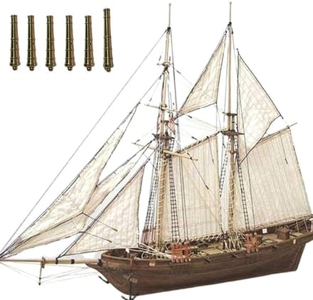 Dailygoods- Modelbouwset Houten Zeilboot - Scheepsbouwset - Boot - Doe-Het-Zelf Kit - Decoratie - Veilig en Duurzaam