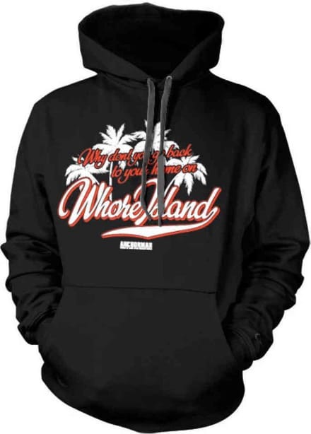 Anchorman Hoodie/trui -S- Whore Island Zwart