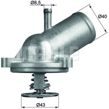 Thermostaat, koelvloeistof MAHLE TI 209 87D