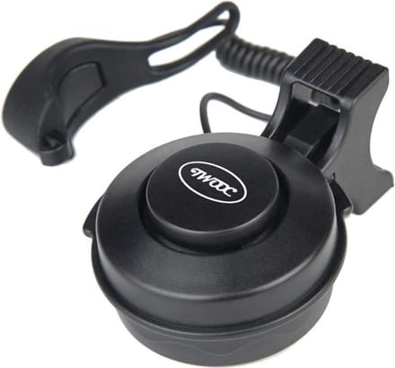 Elektrische fietsbel voor step, fiets, E-fiets, MTB, … | Fietsbel | 80-130 db | USB-oplaadbaar | ZWART | Waterproof | Fietsbel