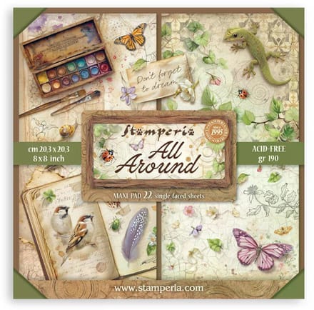 Stamperia - All Around 8x8 Inch Paper Pack (Single Face) (SBBSXB25)
