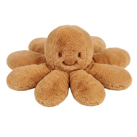 Nattou Lapidou Doudou Knuffel Octopus Rammelaar - 25 cm - Warm beige