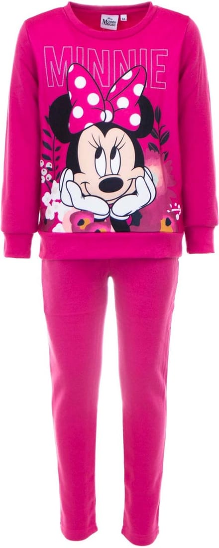 Disney Minnie Mouse set / Joggingpak - Trainingspak - Huispak - Roze - Maat 122/128 (8 jaar)