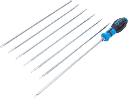 Screwdriver Set with Interchangeable Blades - T-Profile 8 Pcs