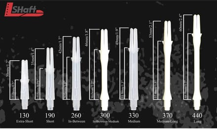 L-Style L-Shaft Locked Straight Milky White - Dart Shafts