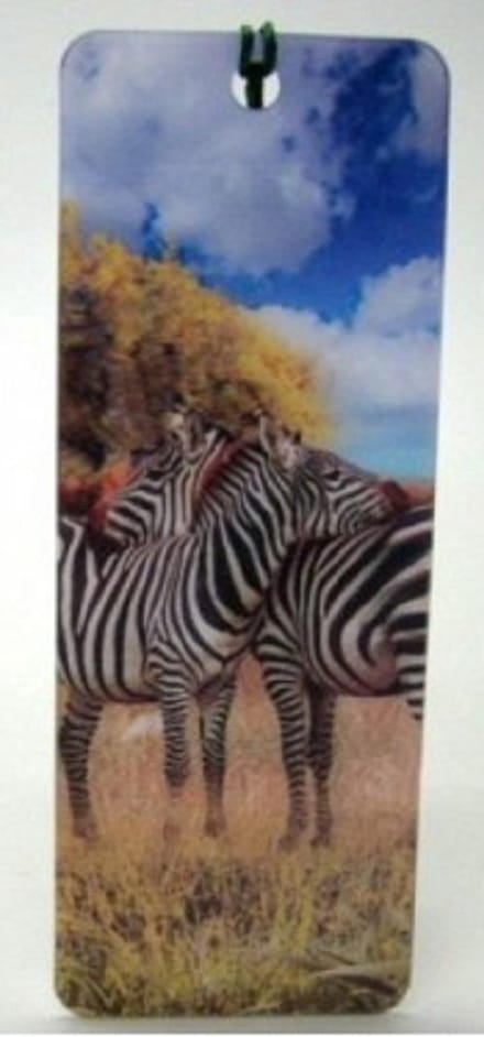 3D boekenlegger zebra’s – Met 2 zebra’s