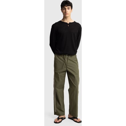 Heren Katoenen Poplin Rechte Pantalon