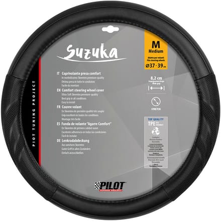 Stuurhoes Suzuka skeentex - M - 37/39 cm - Zwart